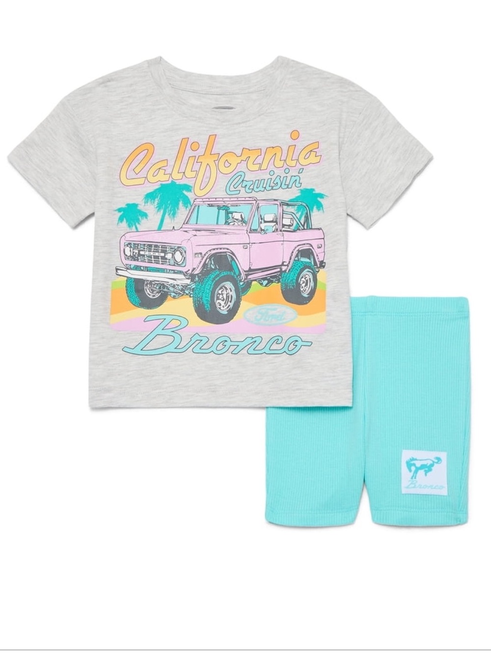 Girls 4T Ford Bronco Shorts Set